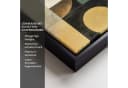 OneMillionCanvasses® Leinwandbild Abstrakt Gold Bronze Schwarz 20x20cm Bild 3