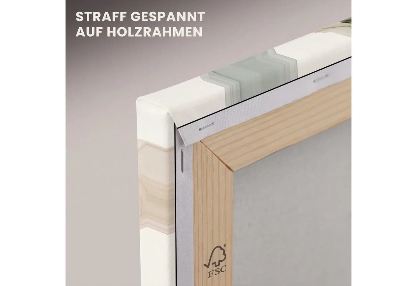 OneMillionCanvasses® Leinwandbild Abstrakt Grün Braun Modern - Bild 5