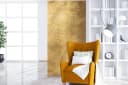 MuchoWow Fototapete Goldene Wand Textur Matt Bild 1