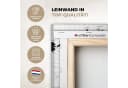 OneMillionCanvasses® Leinwandbild Weltkarte Schwarz-Weiß Wanddekoration Bild 3
