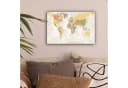 OneMillionCanvasses® Leinwandbild Weltkarte Retro Farben Pädagogisch Bild 1