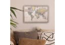 OneMillionCanvasses® Leinwandbild Weltkarte Retro Bunt Bild 1