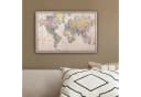 OneMillionCanvasses® Leinwandbild Weltkarte Retro Bunt Bild 4