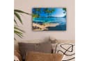 OneMillionCanvasses® Leinwandbild Strand Mallorca Meer Boot Bild 1
