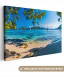 OneMillionCanvasses® Leinwandbild Strand Mallorca Meer Boot Bild 2