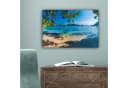 OneMillionCanvasses® Leinwandbild Strand Mallorca Meer Boot Bild 5