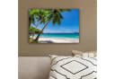 OneMillionCanvasses® Leinwandbild Strand Palme Meer Insel 30x20 cm Bild 4