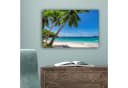 OneMillionCanvasses® Leinwandbild Strand Palme Meer Insel 30x20 cm Bild 5