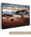 OneMillionCanvasses® Leinwandbild Elefant Afrika Motiv 30x20 cm Bild 2