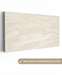 OneMillionCanvasses® Leinwandbild Panorama Marmor - Kalk - Sand - Textur Fotodruck Wandbild Bild 2