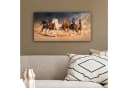 OneMillionCanvasses® Leinwandbild Panorama Pferde Bunt Bild 4