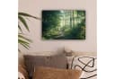 OneMillionCanvasses® Leinwandbild Wald - Weg - Sonne - Bäume - Grün - Natur, Fotodruck Bild 1