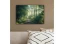 OneMillionCanvasses® Leinwandbild Wald - Weg - Sonne - Bäume - Grün - Natur, Fotodruck Bild 4