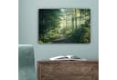OneMillionCanvasses® Leinwandbild Wald - Weg - Sonne - Bäume - Grün - Natur, Fotodruck Bild 5