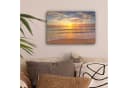 OneMillionCanvasses® Leinwandbild Strand Sonnenuntergang Meer Bild 1