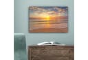 OneMillionCanvasses® Leinwandbild Strand Sonnenuntergang Meer Bild 5