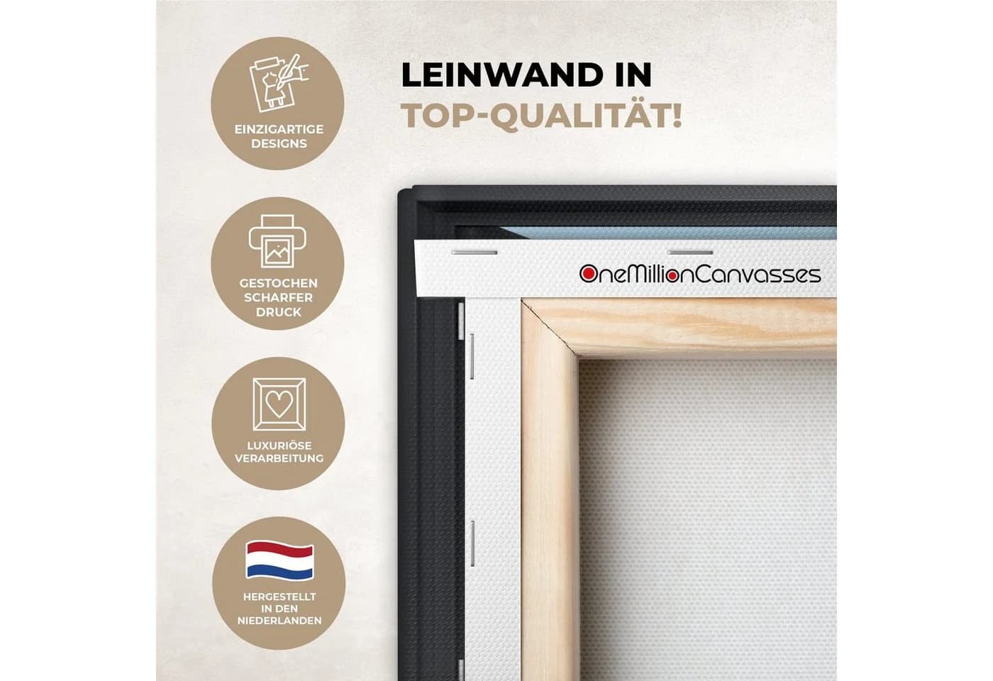 OneMillionCanvasses® Leinwandbild Strand Meer Dünen 30x20 cm - Bild 3