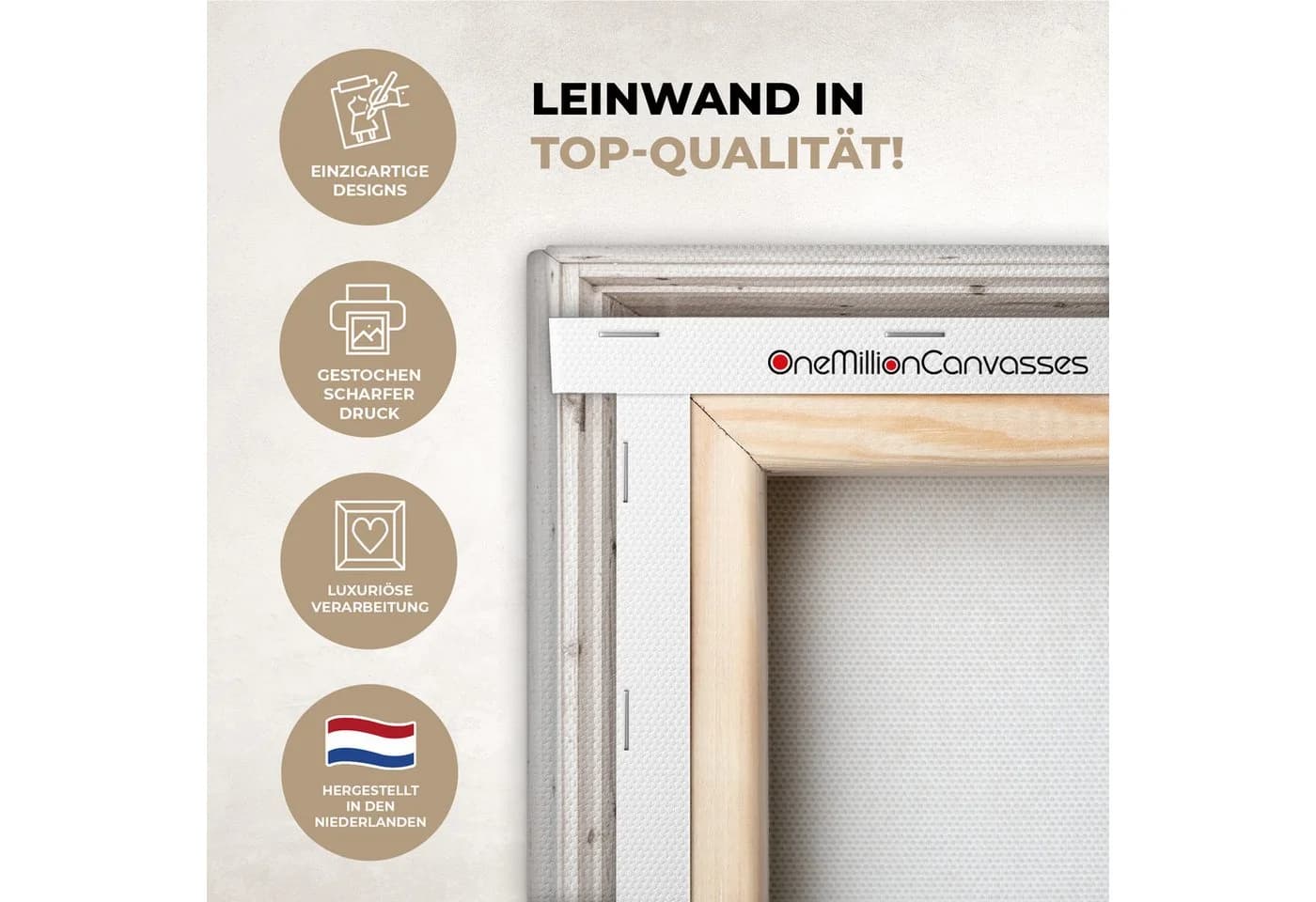 OneMillionCanvasses® Leinwandbild Strand Meer Dünen Fotodruck 30x20 cm - Bild 3