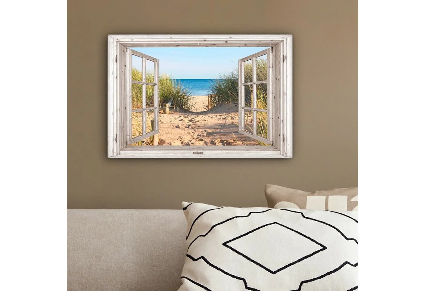 OneMillionCanvasses® Leinwandbild Strand Meer Dünen Fotodruck 30x20 cm - Bild 4