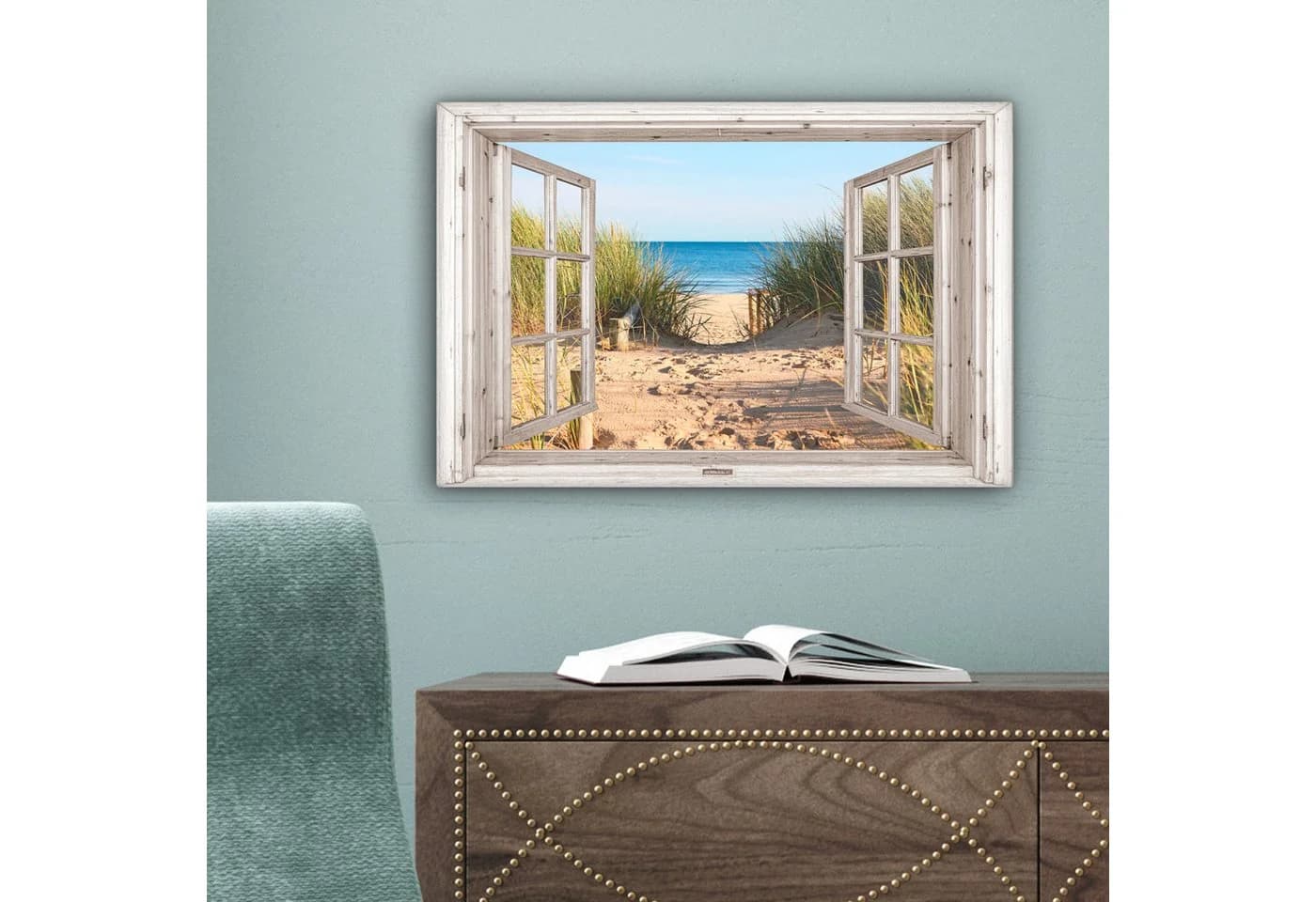 OneMillionCanvasses® Leinwandbild Strand Meer Dünen Fotodruck 30x20 cm - Bild 5