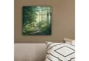 OneMillionCanvasses® Leinwandbild Waldweg Grün Natur Bild 4