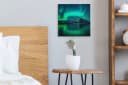 OneMillionCanvasses® Leinwandbild Nordlichter Norwegen 20x20 cm Bild 4