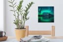 OneMillionCanvasses® Leinwandbild Nordlichter Norwegen 20x20 cm Bild 5