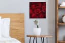 OneMillionCanvasses® Leinwandbild Rote Rosen 20x20 cm Bild 4