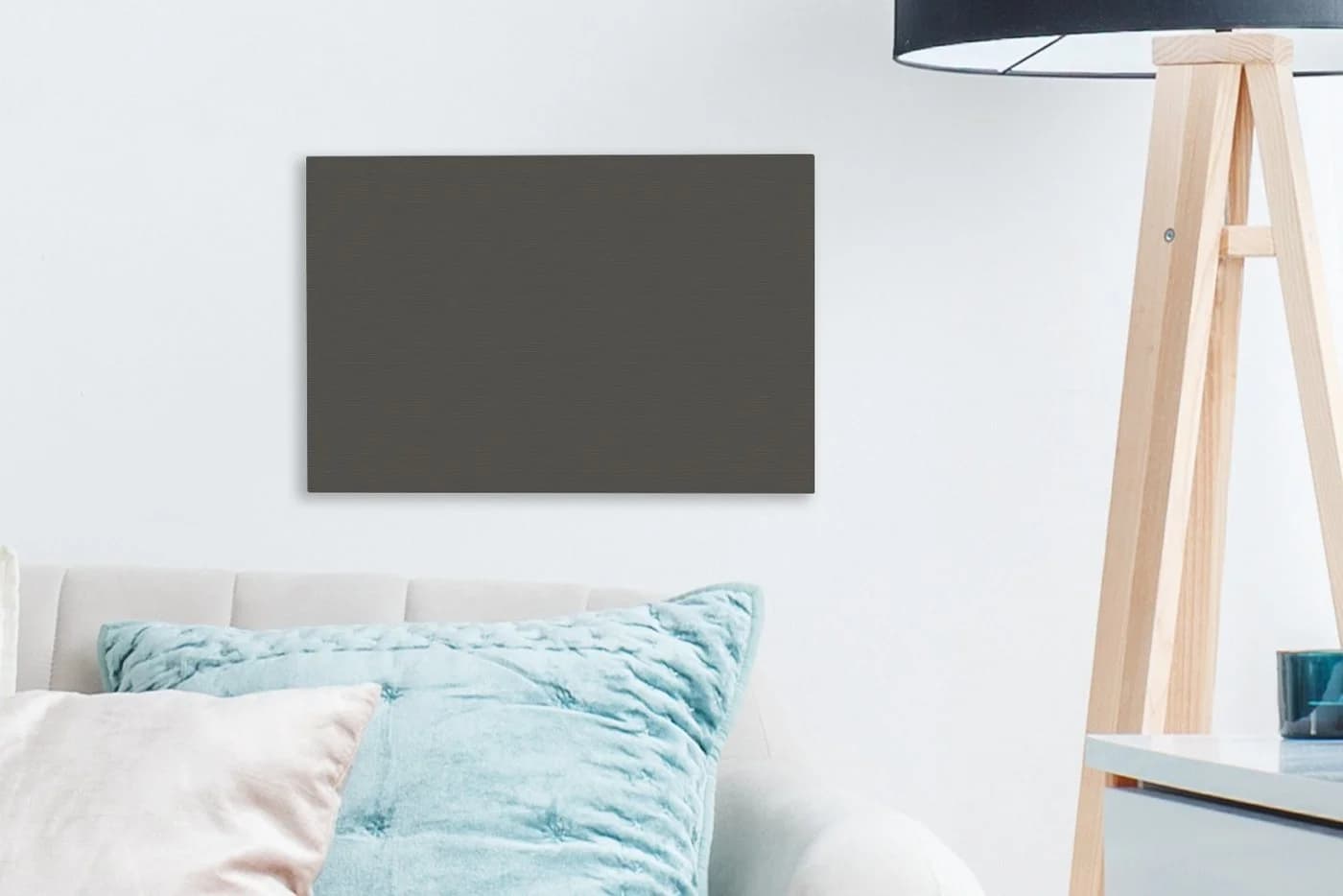 OneMillionCanvasses® Leinwandbild Grau - Einfarbig, Fotodruck - Bild 2