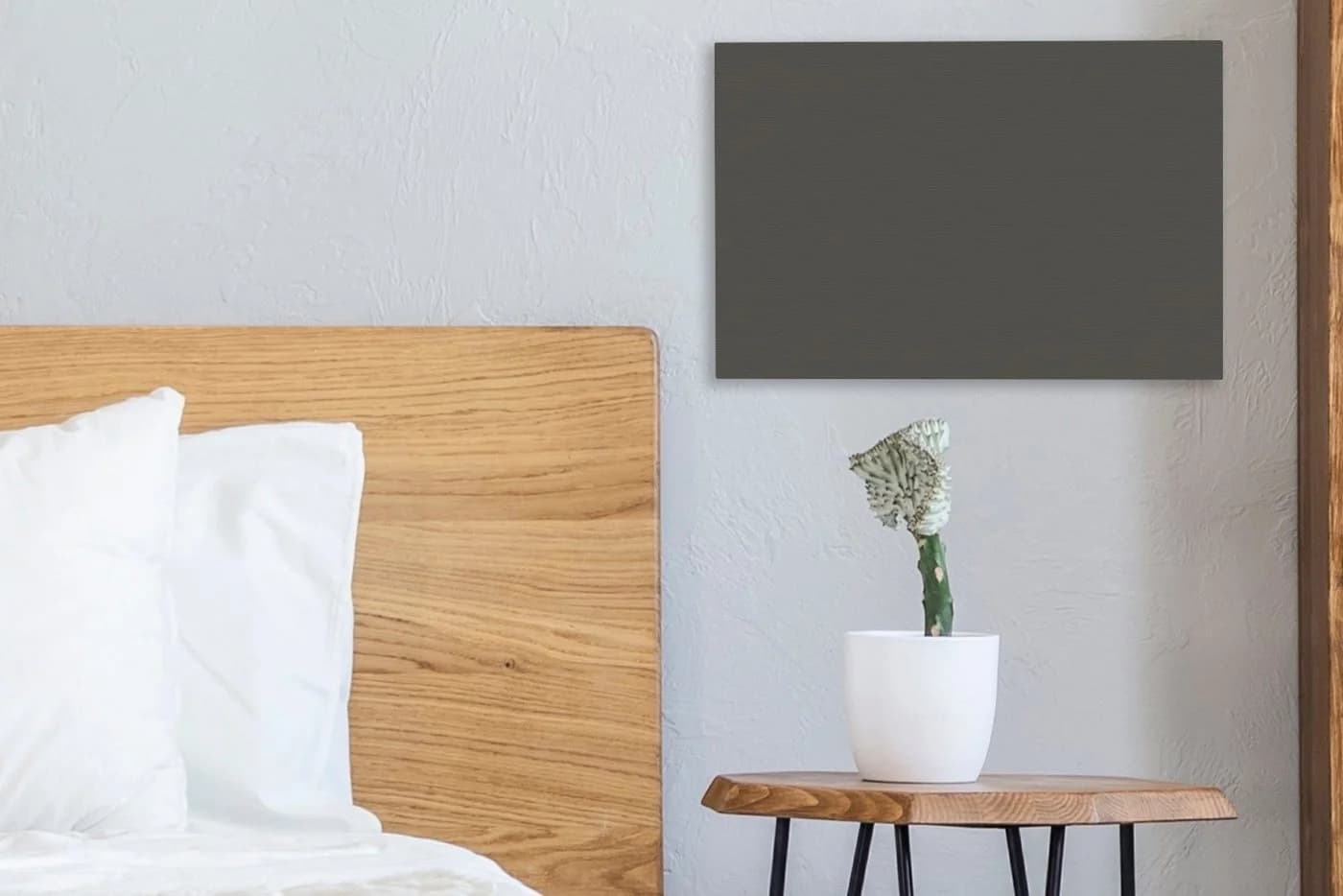 OneMillionCanvasses® Leinwandbild Grau - Einfarbig, Fotodruck - Bild 3