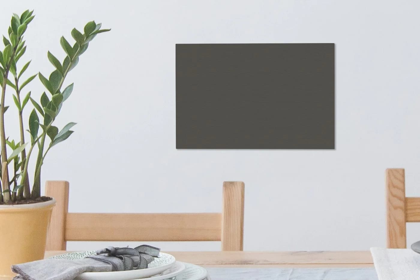 OneMillionCanvasses® Leinwandbild Grau - Einfarbig, Fotodruck - Bild 4