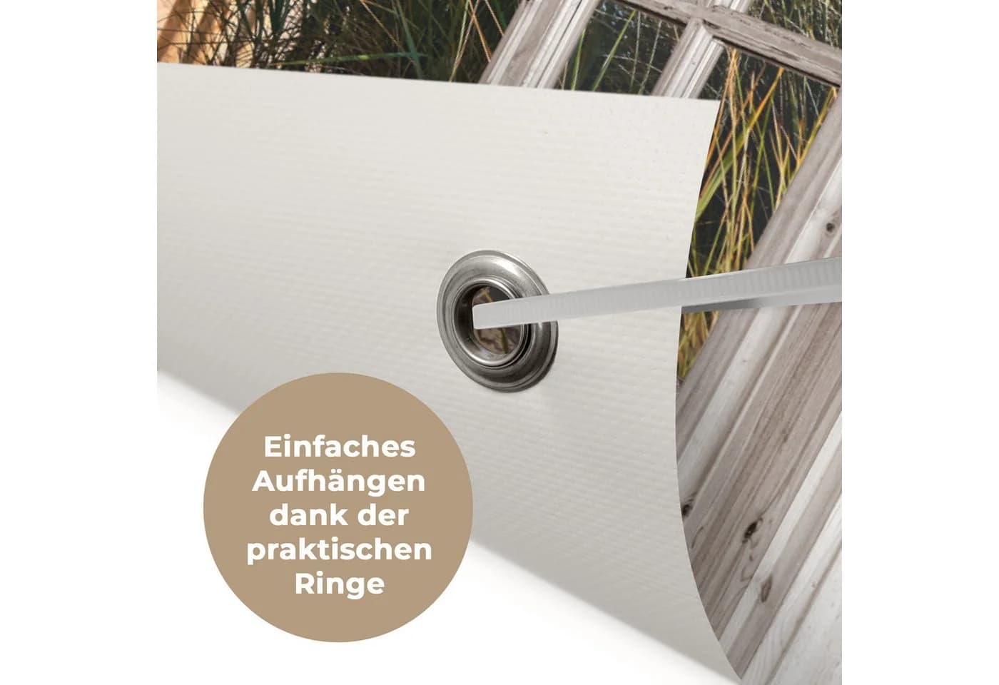OnlyWow Gartenposter Strand Meer Dünen PVC Wetterfest - Bild 5