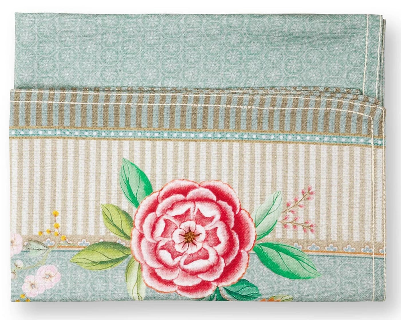 PiP Studio Geschirrtuch Blushing Birds Blau Baumwolle 50 x 70 cm
