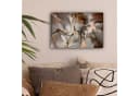 OneMillionCanvasses® Leinwandbild Grau-Gold Marmoroptik Wanddekoration Bild 1
