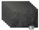 MuchoWow Tischset Beton Druck Industriell Schwarz Grau 6-Stück Bild 2