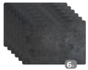 MuchoWow Platzset Industriell Grau 6-tlg. Vinyl Tischset Beton Bild 2