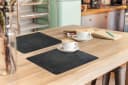 MuchoWow Platzset Industriell Grau 6-tlg. Vinyl Tischset Beton Bild 3
