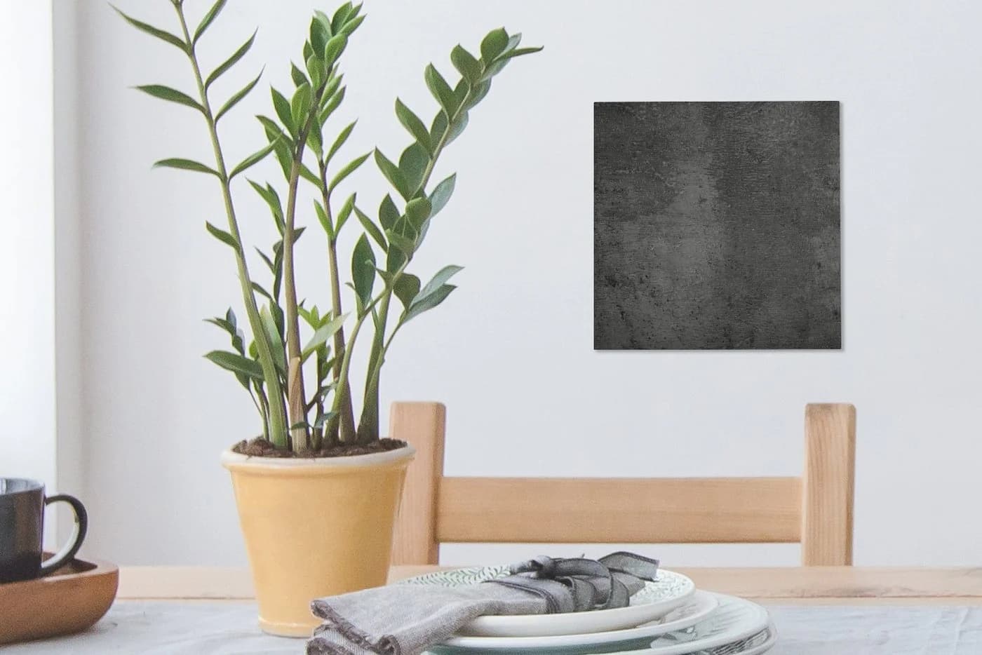 OneMillionCanvasses® Leinwandbild Strukturiert Beton Grau Wandbild - Bild 5