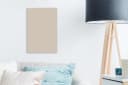 OneMillionCanvasses® Leinwandbild Beige Unifarben Wanddekoration Bild 2