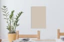 OneMillionCanvasses® Leinwandbild Beige Unifarben Wanddekoration Bild 4