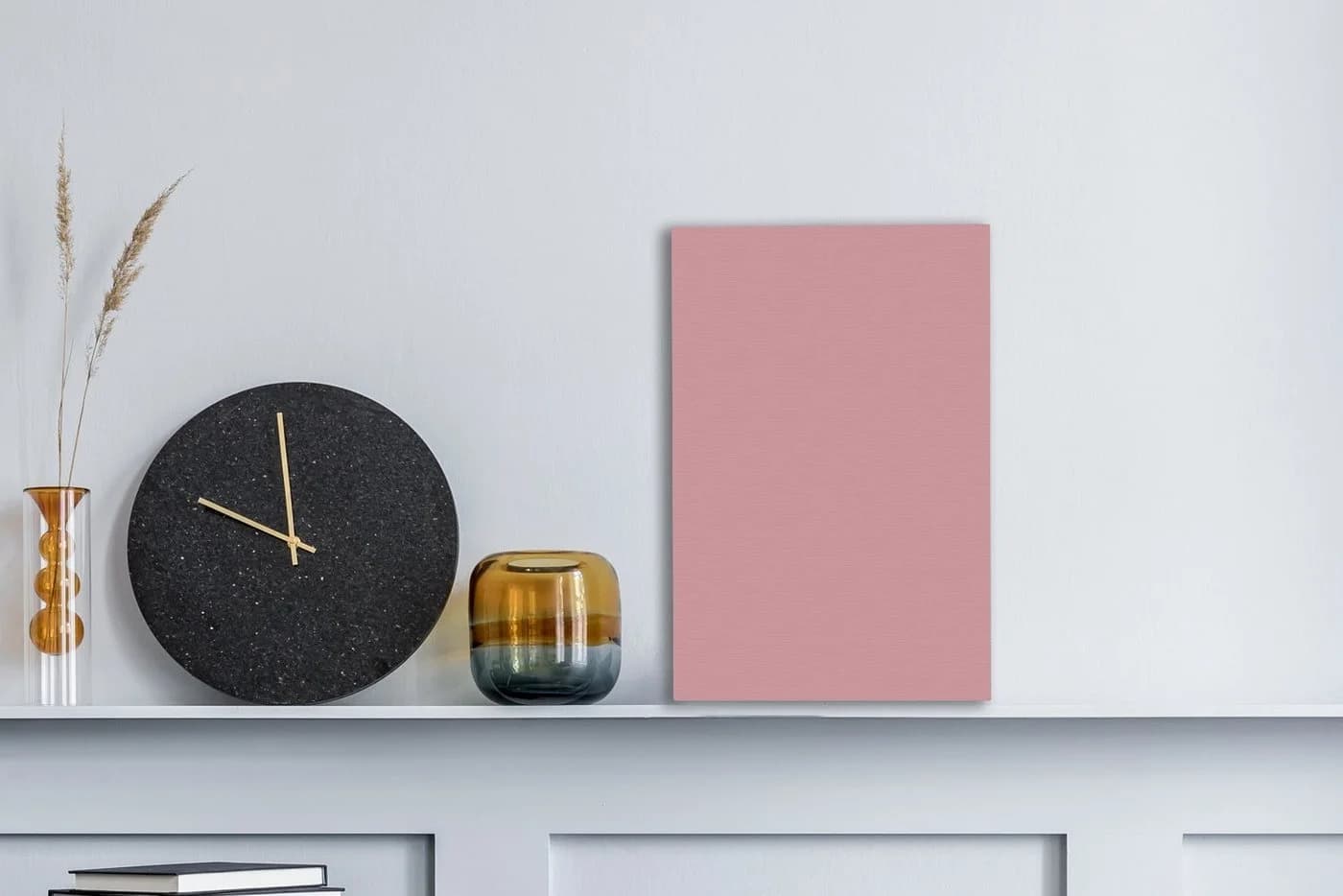 OneMillionCanvasses® Leinwandbild Rosa Einfarbig Wanddekoration
