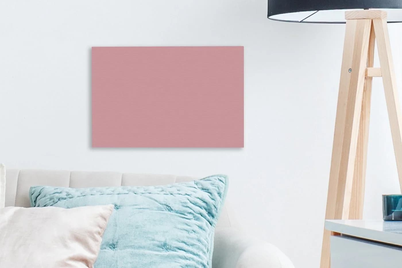 OneMillionCanvasses® Leinwandbild Rosa - Farben - Innenraum - Einfarbig - Fotodruck - Bild 2