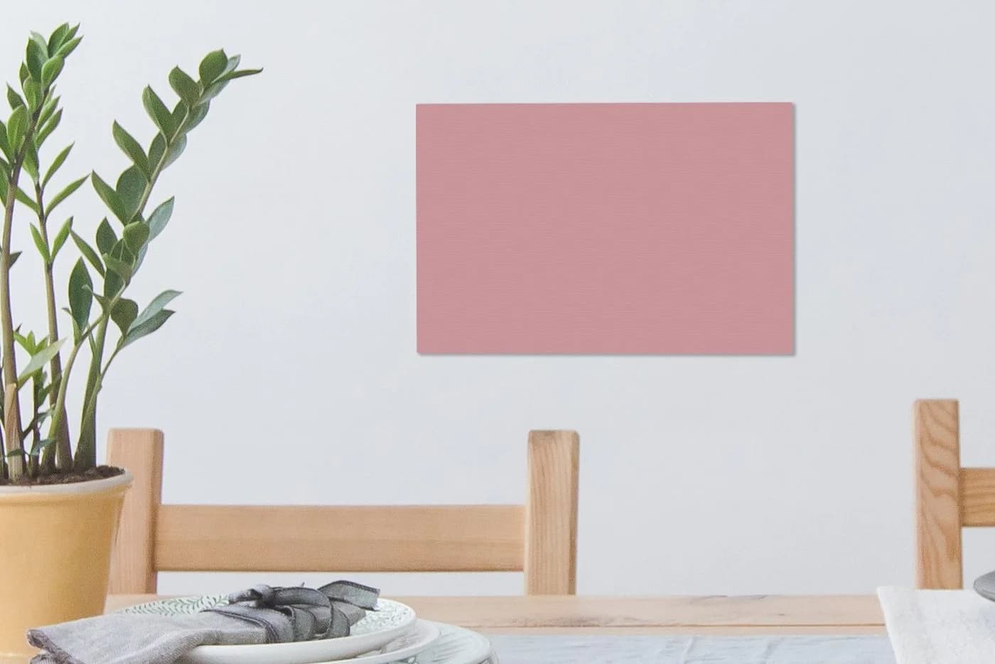OneMillionCanvasses® Leinwandbild Rosa - Farben - Innenraum - Einfarbig - Fotodruck - Bild 4