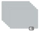 MuchoWow Platzset Interieur Grau Hell 6-Stück Tischset Abwaschbar Bild 2