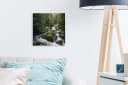 OneMillionCanvasses® Leinwandbild Natur Wasserfall Herbst Bäume Bild 3