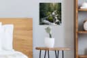 OneMillionCanvasses® Leinwandbild Natur Wasserfall Herbst Bäume Bild 4