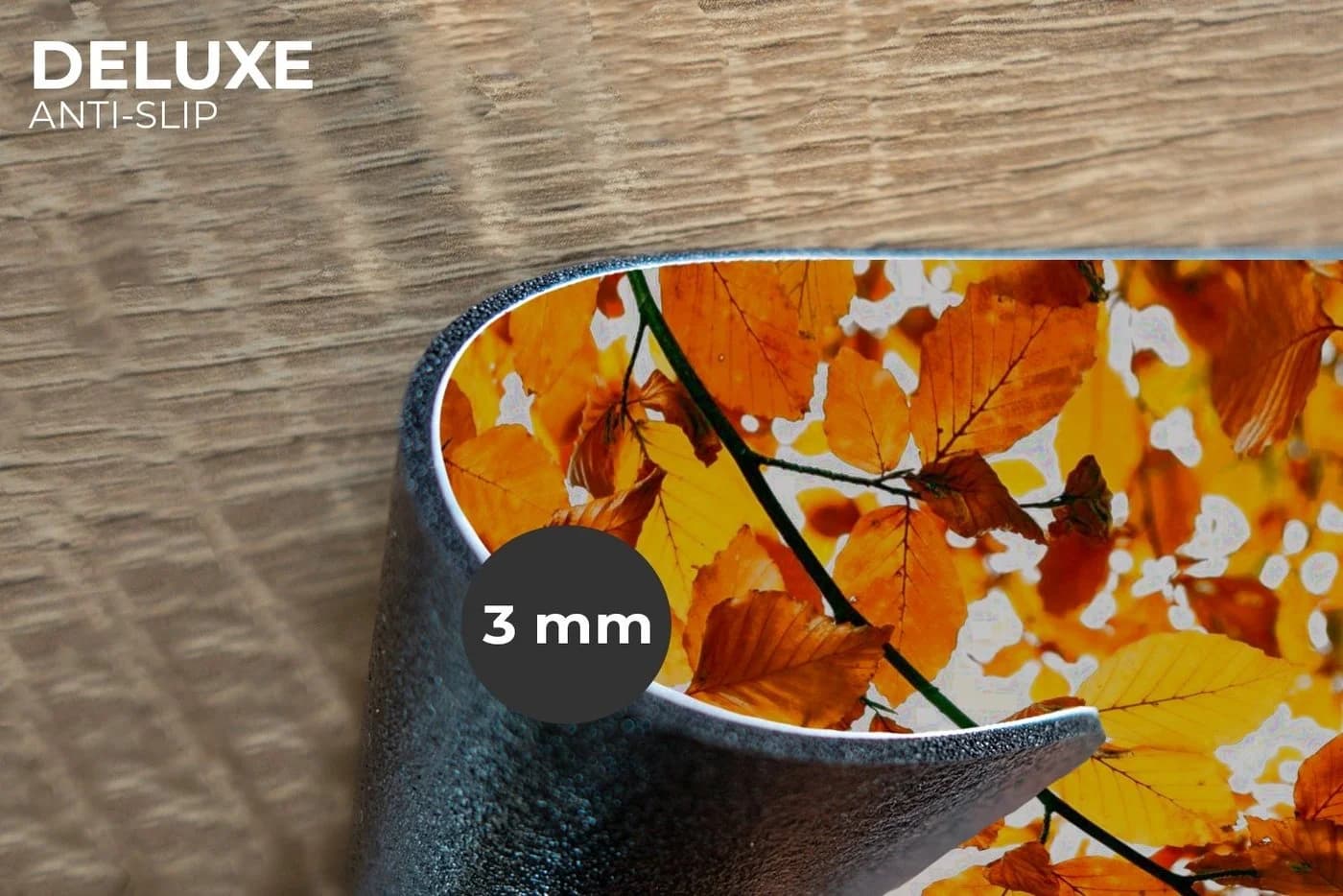 MuchoWow Platzset Herbstblätter Bunt Vinyl 6er Set