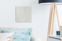 OneMillionCanvasses® Leinwandbild Taupe Weiß Abstrakt Wandbild Bild 3