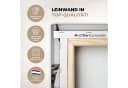 OneMillionCanvasses® Leinwandbild Kuh - Schottischer Hochländer Schwarz-Weiß Bild 3