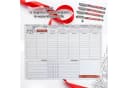 TOBJA Magnettafel Wochenplaner A4 Magnetfolie +4 Stifte Bild 1